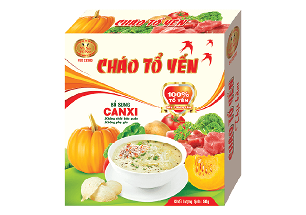 Cháo tổ yến cao cấp Vietnest thịt băm bổ sung Canxi
